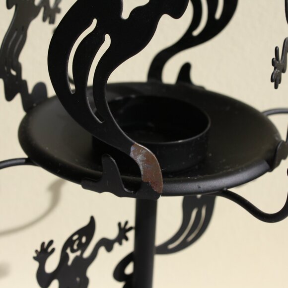 Vintage Partylite Spooky Ghosts Goblins Candle Holder tea light holder Halloween - Picture 4 of 5